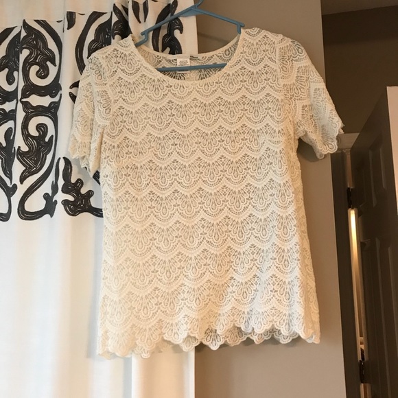 Cream lace top - Picture 1 of 1